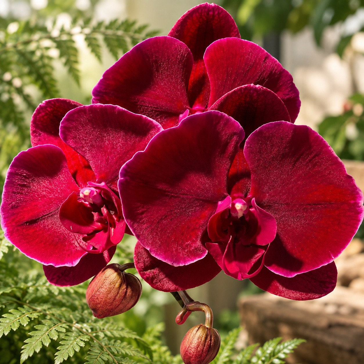 Phal. Red Swan Velvet black flower 1 Phal. Red Swan Velvet black flower
